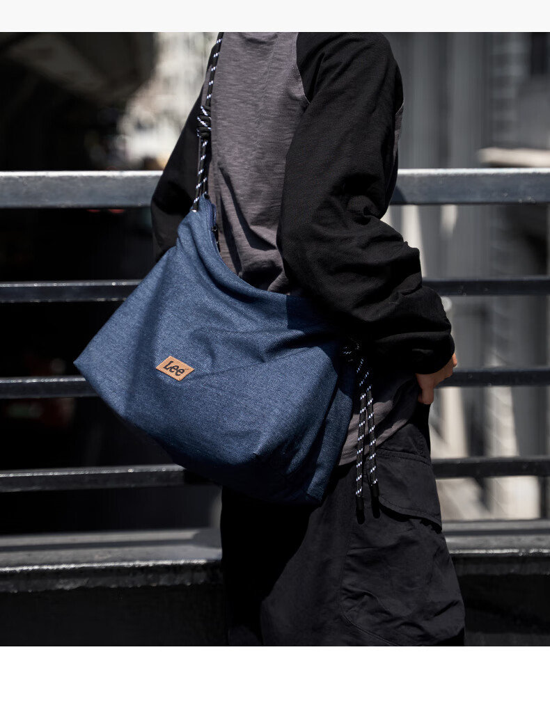 Lee Trendy Crossbody Bag, Casual Large-Capacity Simple Shoulder Bag for Men And Women, Lightweight Commuter Toast Bag for Work 11