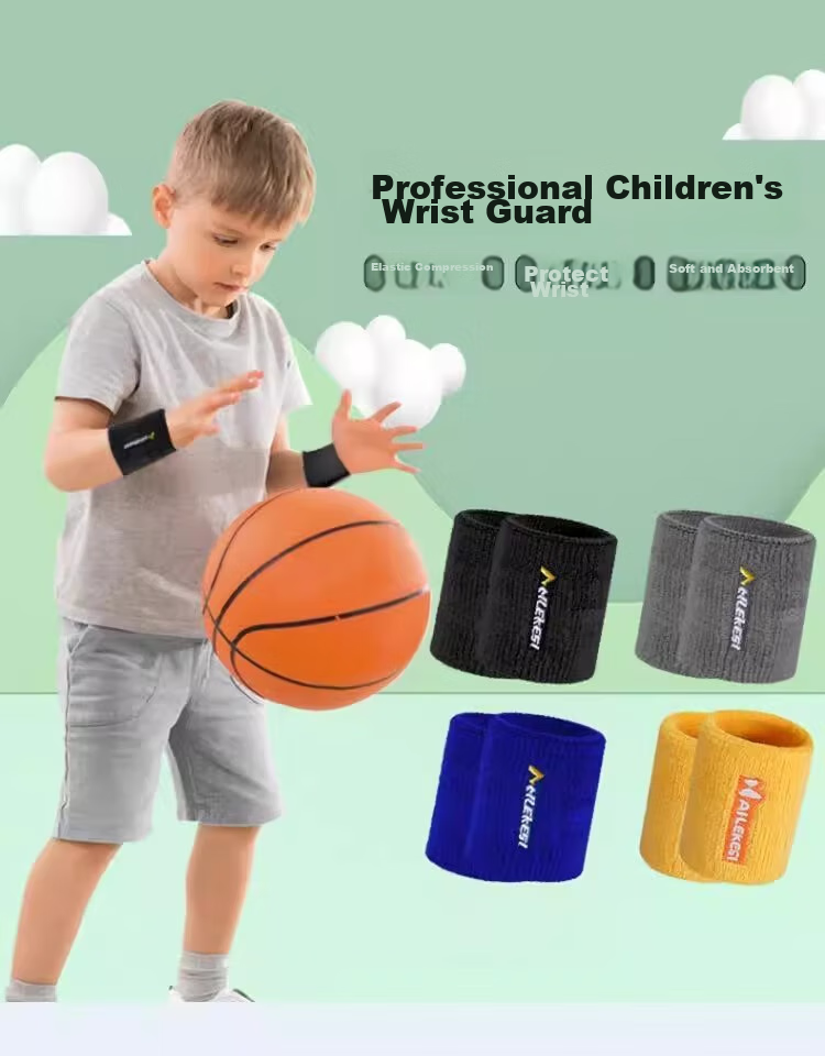 NAILEKESI N Children's Wristband Sports Wrist Sprain Sweat-Absorbing Towel for Girls Volleyball Basketball Badminton Wristband Two Pieces 1