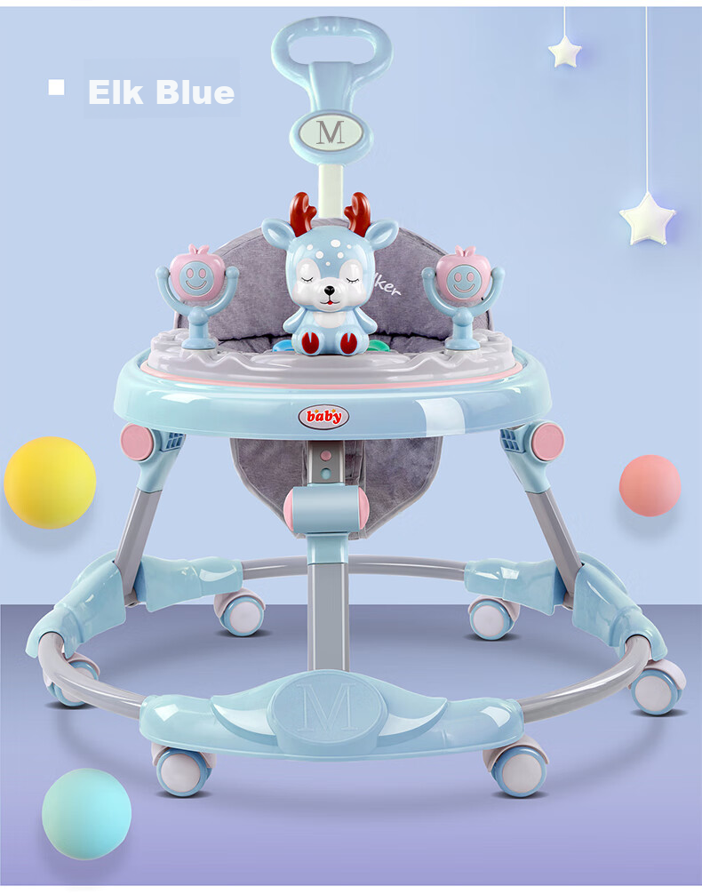 ANGI BABY Multifunctional Anti-Rollover Baby Walker for 6-18 Months, Toddler Learning to Walk, Boys And Girls Can Sit, Walking Aid 15