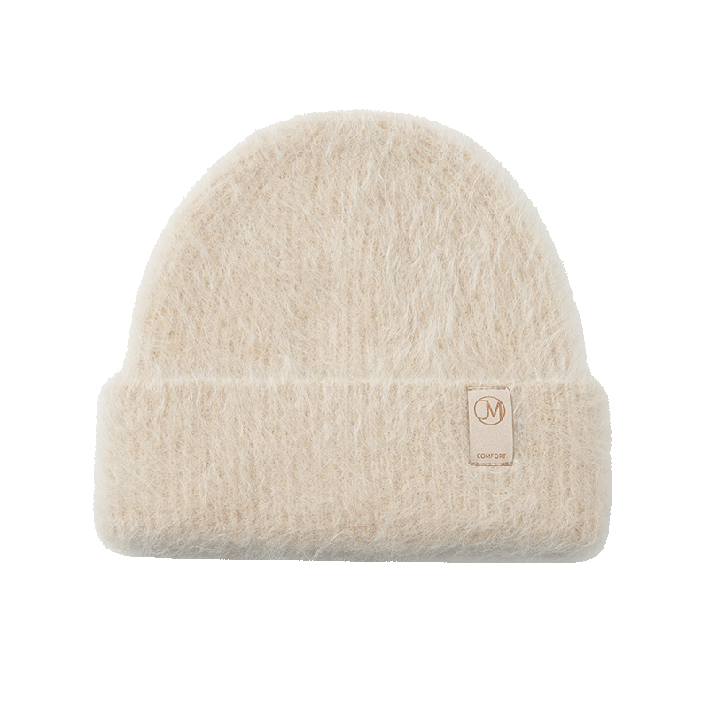 JIUMU Alpaca Wool Warm Knit Hat, Autumn And Winter Knitted Cap, Cold Hat, Winter Hat, Outdoor Ear Protection Hat for Women in Cold Weather