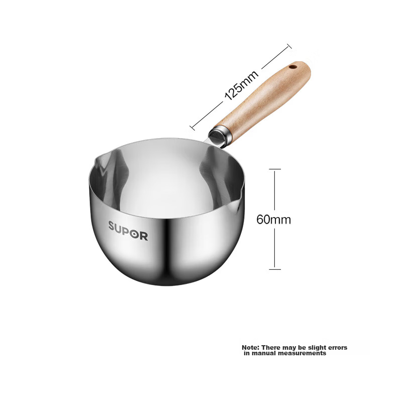 SUPOR Stainless Steel Oil-Frying Pan, Home Use for Pouring And Searing Oil, KGF20AH10