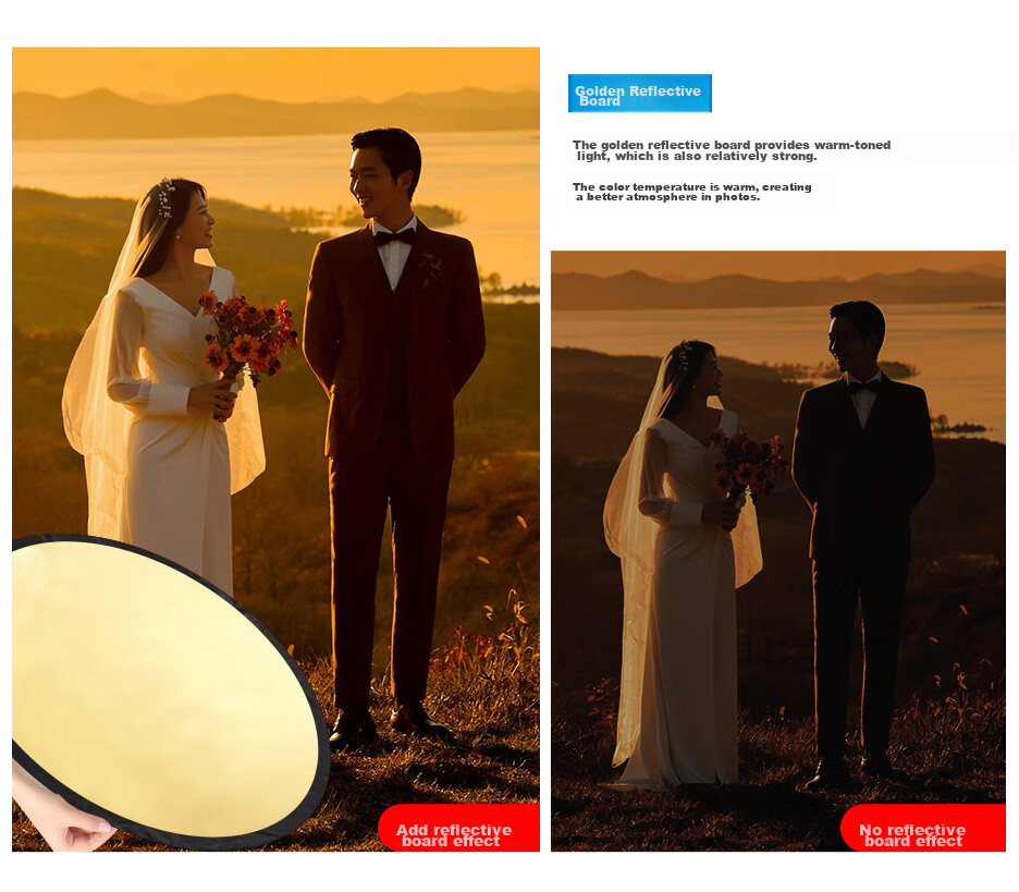 Pangniu 40CM Acrylic Reflector Board Photography Backdrop Prop (White) PU5340W Food Watch Still Life Jewelry E-Commerce Photography Prop Reflector Board 4