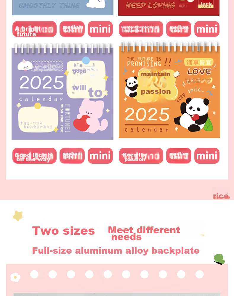 Class 3-2 2026 Creative Cartoon Lucky Desktop Calendar Small Ornament 2025 Monthly Planner Daily Countdown Memo Large Size 4
