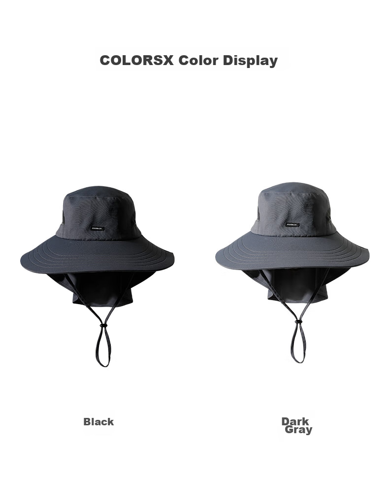MISSION UV Sun Protection Hat for Men, Sun Visor Cap, Fishing Bucket Hat, Hiking Cap, Summer Outdoor UV Protection Wide Brim Sunhat 8