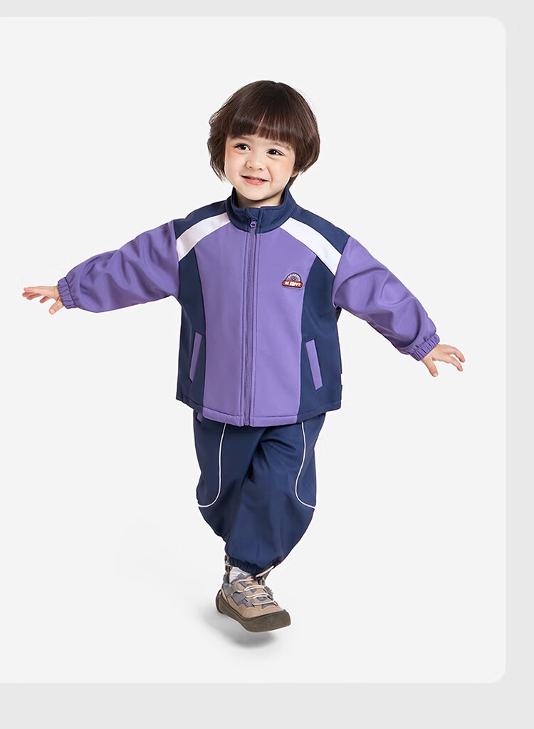 Ciciibear Fleece-Lined Boys' Sweatshirt Set, Children's Autumn And Winter Cardigan, Baby Casual Stylish Sportswear, Cool And Trendy 3