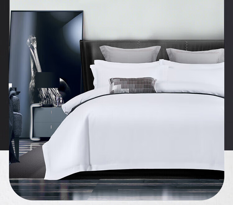 Yuanshenghuo Hotel Bedding Set, Xinjiang Long-Staple Cotton Thickened Bed Sheet, Duvet Cover And Pillowcases for 1.2-Meter Bed 1
