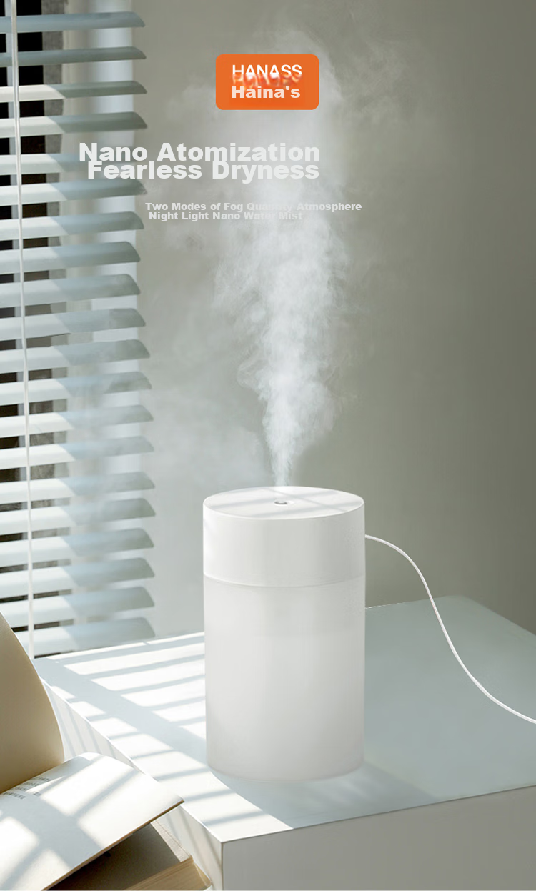 HANASS Desktop Humidifier, Compact Quiet Humidifying Companion for Rhinitis, Air-Conditioned Rooms, Home And Office Use, USB Plug-In Portable Car-Mounted MYX-109 38 Home Portable for Office Workers 2