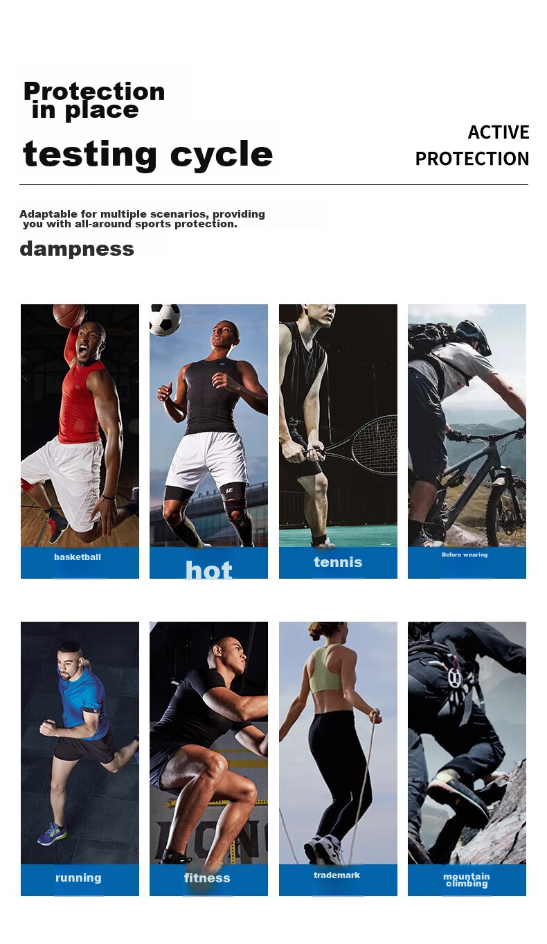 LP Sports Knee Brace with Spring Support for Basketball, Running, Badminton, Lightweight Breathable Meniscus Ligament Injury Protection Gear 11