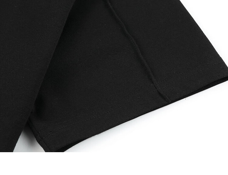 DME Basic V-Neck T-Shirt, Collarbone-Revealing, Slim Fit, Structured Design, Versatile Short Sleeve Top for Women, Black, M 19