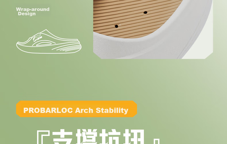 Li-Ning Slippers, Sports Sandals for Men, Summer Outdoor Non-Slip Beach Shoes, Home Couple Sandals, Men's And Women's Shoes, Black 24