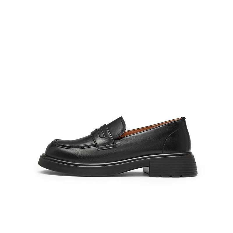 TEENMIX Loafers, Thick-Soled Mall-Matching Slip-On Women's Shoes, Work Commute Leather Shoes, New Style