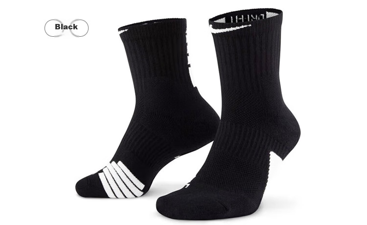 NIKE Elite Mid-Calf Basketball Socks, Black (1 Pair), SX7625-013 8