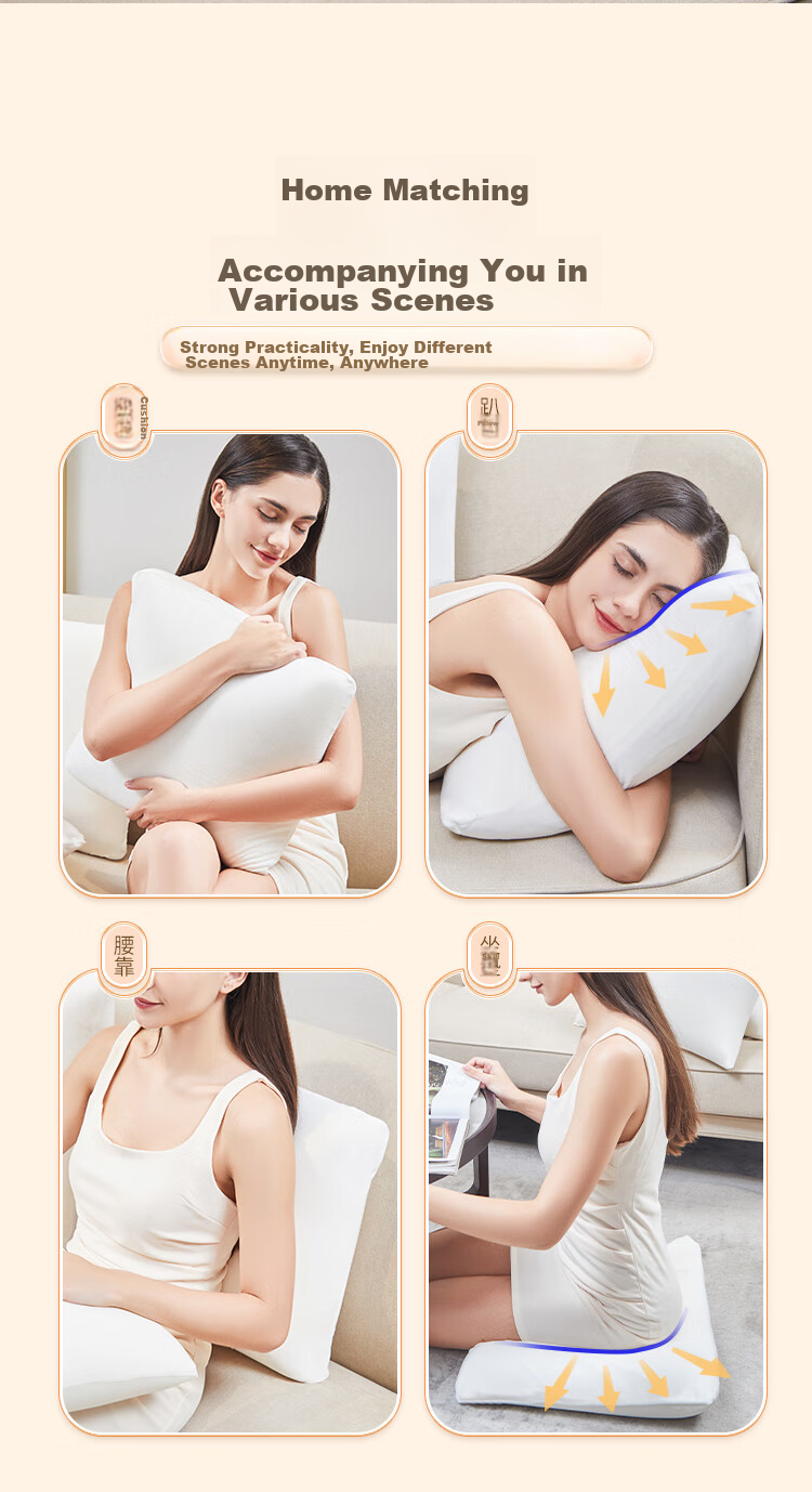Aeromax Sofa Cushion, Memory Foam Home Pillow, Simple Style Rectangular Bed Backrest, Solid Color Ultra-Soft Velvet, 30*50 6