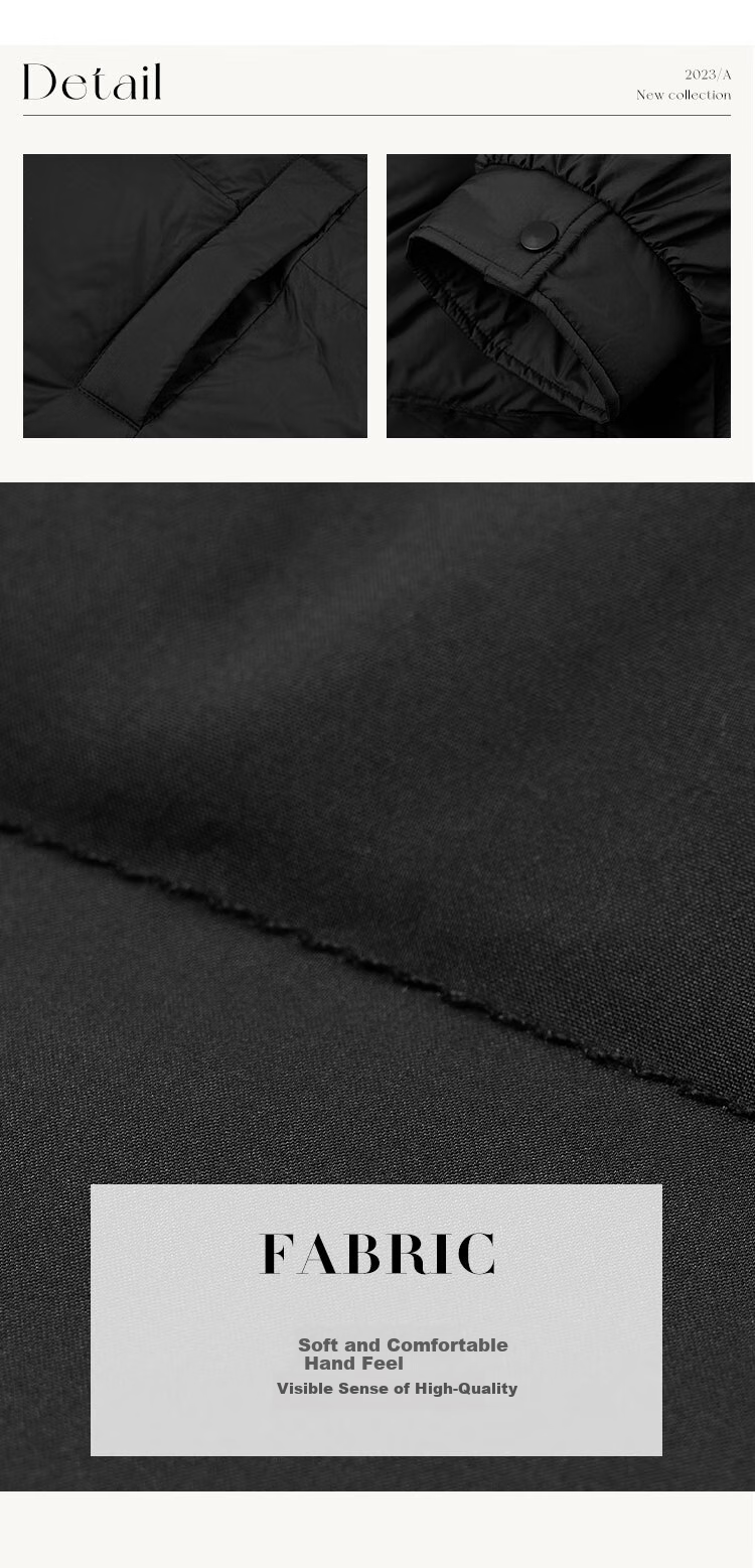 Dme [High Warmth] Winter H-Type 90% Down, Hooded Patchwork, Warm And Youthful, Fashionable Mid-Length down Jacket for Wome 4