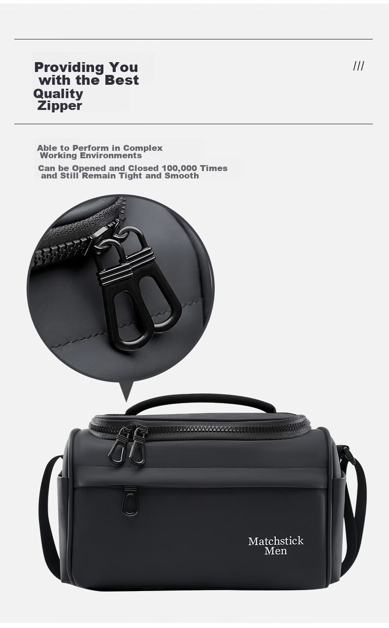 Matchstick Men FC-8811 Shoulder Digital Camera Bag DSLR Bag with One Camera And Two Lenses (Black) 6