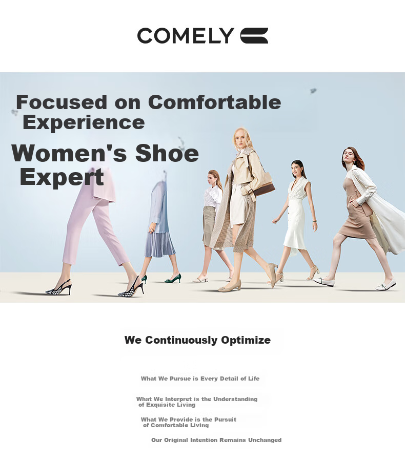 COMELY Leather Flats for Women, Spring And Summer New Style Comfortable Genuine Leather Soft-Soled Versatile Mom Shoes, Wedge Heel Non-Fatiguing, Apricot Color, Size 37 1
