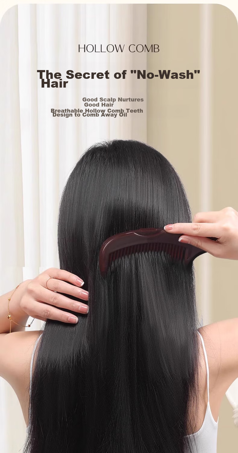 Jiashigao Hollow Comb for Oil Control And Energy, Dandruff Removal, Meridian Massage, Men's And Women's No-Rinse Cleansing And Volumizing Tool 7