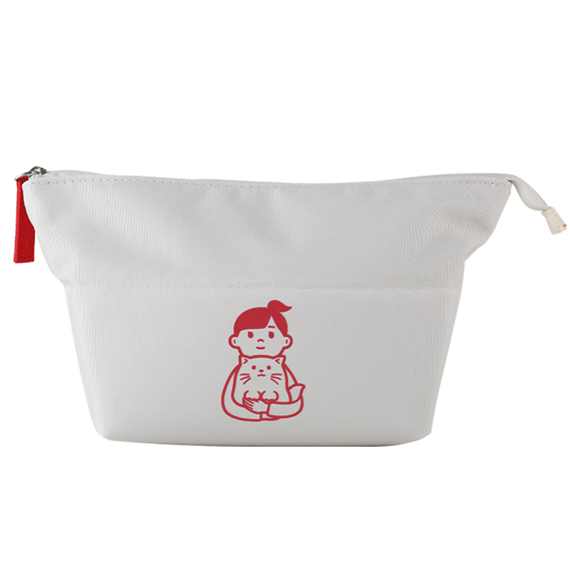 KOKUYO Noritake Collaboration Student Stationery Pencil Case, Large Capacity Student Pencil Box, Stationery Storage Box, Red, 1 Piece, WSG-PC2X12R