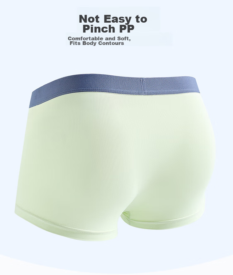 Bingxuemumian Youth Underwear for Boys, Puberty 12-16 Years Old, Ice Silk Boxer Briefs, Summer 3A Antibacterial Shorts for Older Childre 7