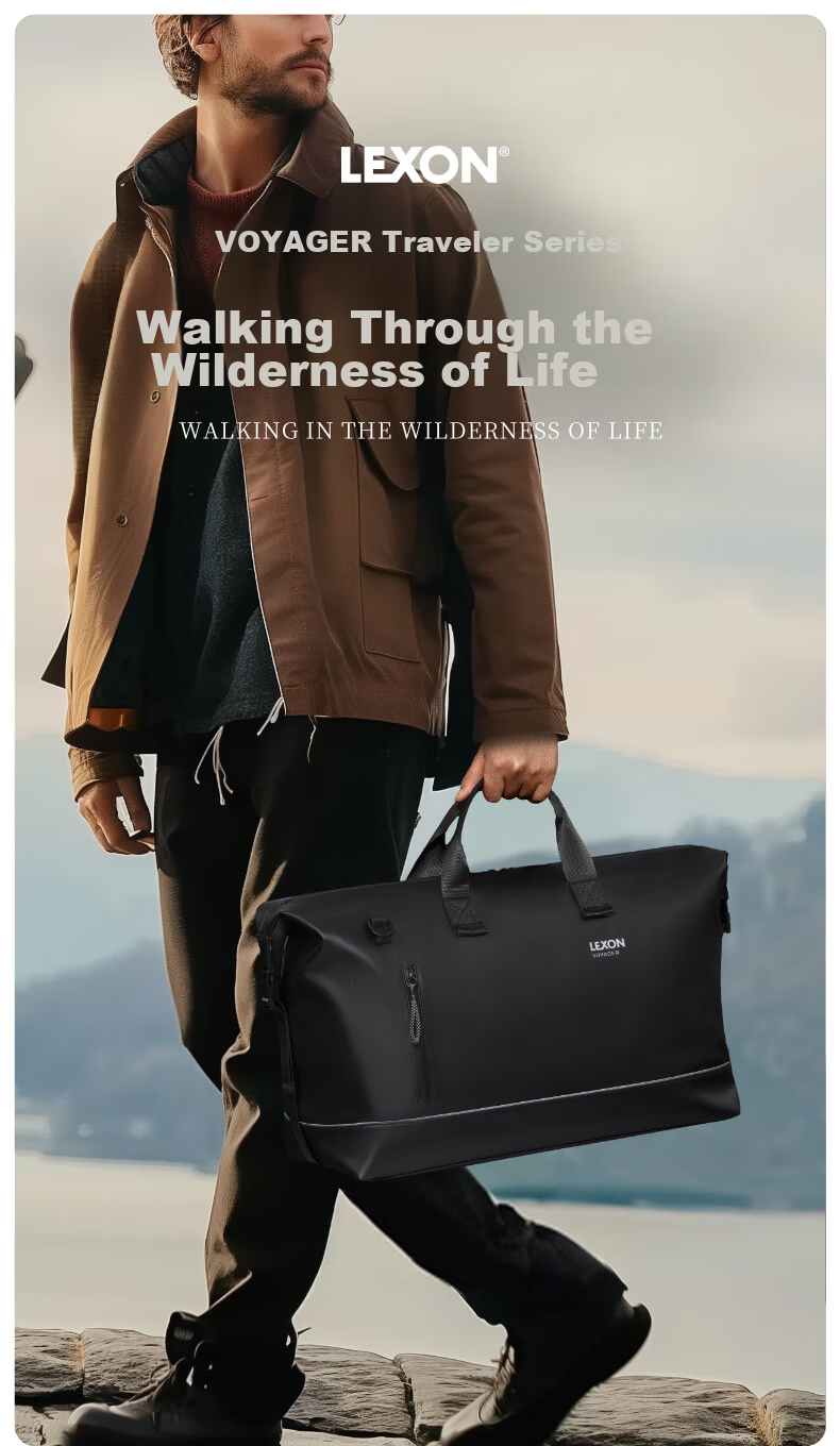 LEXON LEXON Travel Bag, Men's Handbag, Luggage Bag, Gym Bag, Large Capacity Business Travel Bag 1