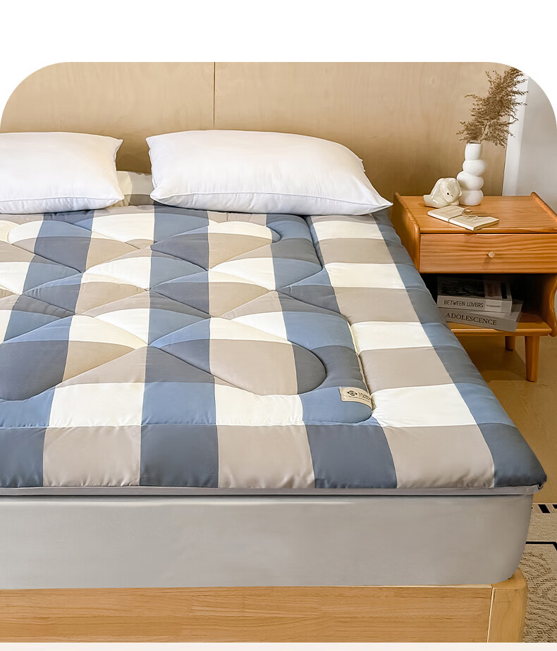 Grace Single Student Mattress Pad Foldable Student Bedding for Bunk Beds, 1.8m Bed, 180*200cm 2