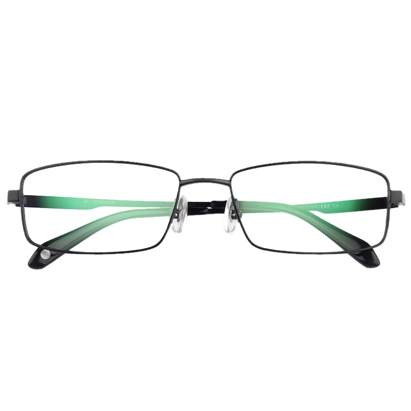 Chuangguo Japanese Reading Glasses for Men, High-End Pure Titanium, High-Definition Eye Protection, Imported Genuine Product, Anti-Blue Light Radiation, Anti-Fatigue, with Prescription Lenses