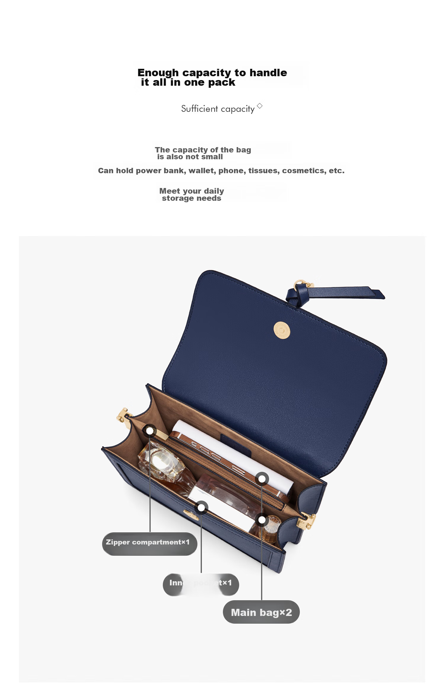 Cnoles Crossbody Bag, Women's Cowhide Shoulder Bag, High-End Commuter Small Square Bag, Valentine's Day Gift for Girlfriend 7