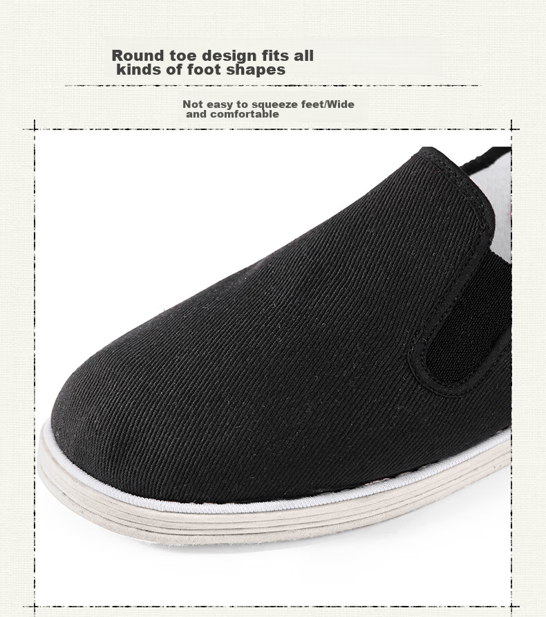 Weizhi Old Beijing Cloth Shoes for Men, Thousand-Layer Sole Cloth Shoes, Slip-On Chinese-Style Dad Shoes for Middle-Aged And Elderly, WZ6003 10