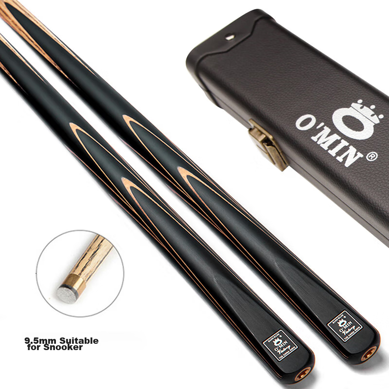 Aomi New Champion Pool Cue, Snooker Black Eight Small Tip, Black Eight Chinese Eight-Ball Medium Tip, Billiard Cue, 16 Colors All-Round Cue, 9.5