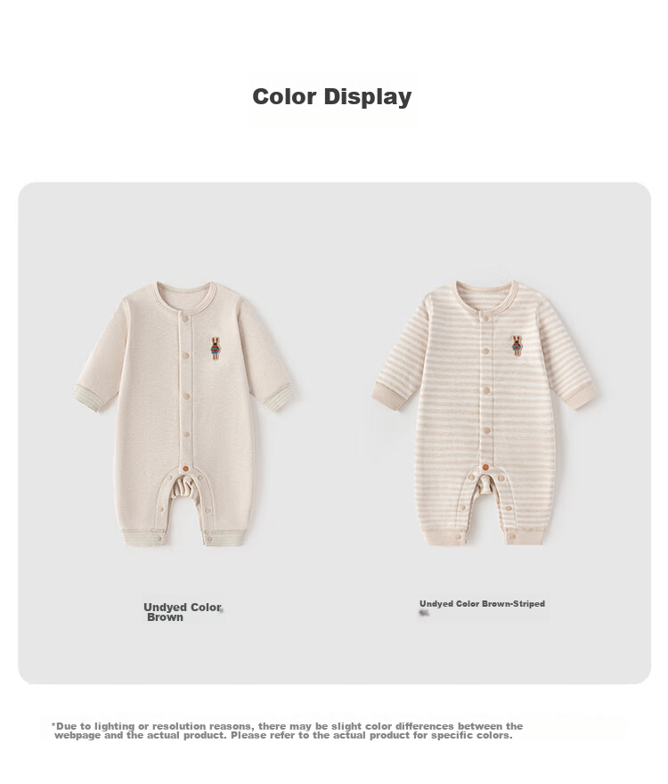 Babylove Infant Romper Spring And Autumn Style, Pure Cotton Baby Onesie, Home Wear, Crawling Suit, Long-Sleeved Colored Cotton, Newborn Clothing 7