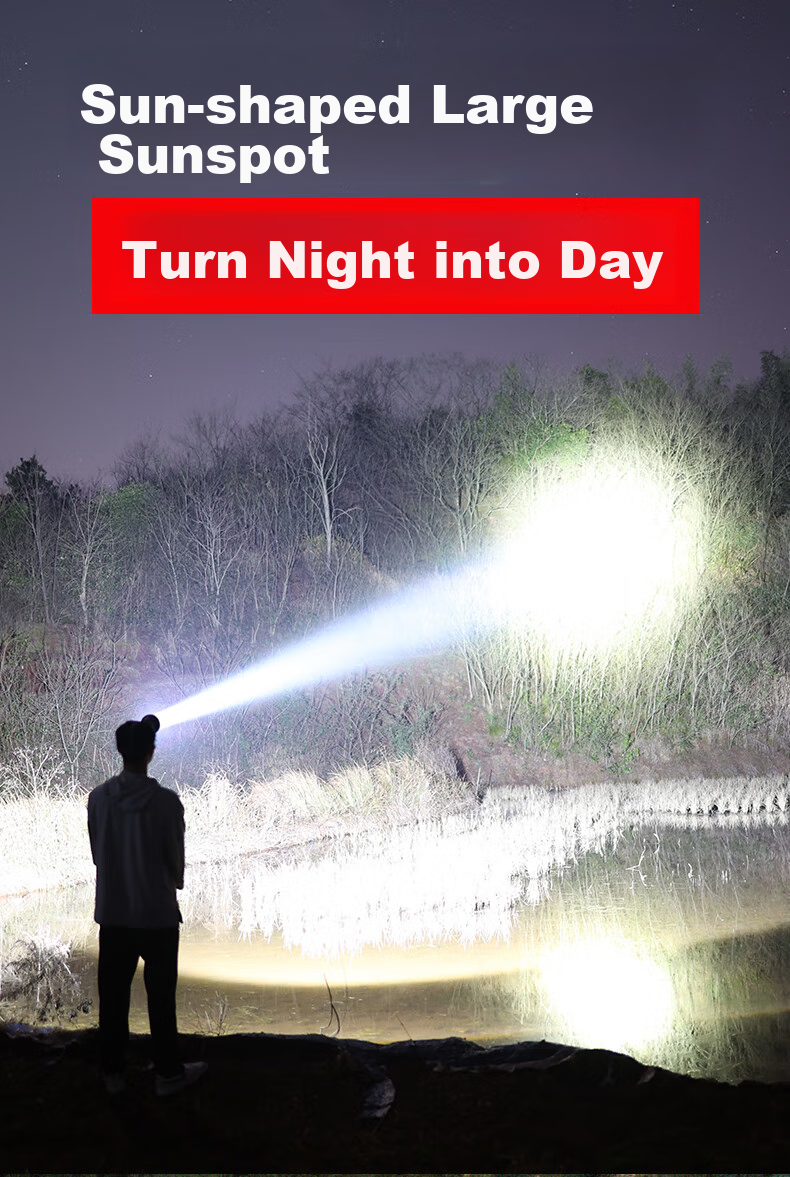 Guangmingdajiang Laser Cannon High-Intensity Headlamp, Rechargeable, Ultra-Bright, Long-Range, Head-Mounted, 9935-Yellow Light 7