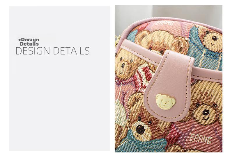 Xiaoxiongyilian Elegant And Stylish Phone Bag for Women, Fashionable Lightweight Mini Canvas Crossbody Bag, Casual Small Shoulder Bag, Valentine's Day Gift 2