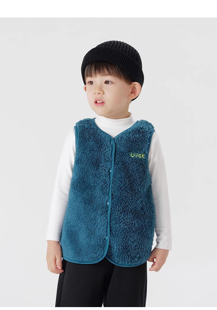 MARC&JANIE Baby Spring And Autumn Clothing, Boys And Girls Embroidered Soft Double-Sided Comfortable Cotton Vest Waistcoat 241380 5