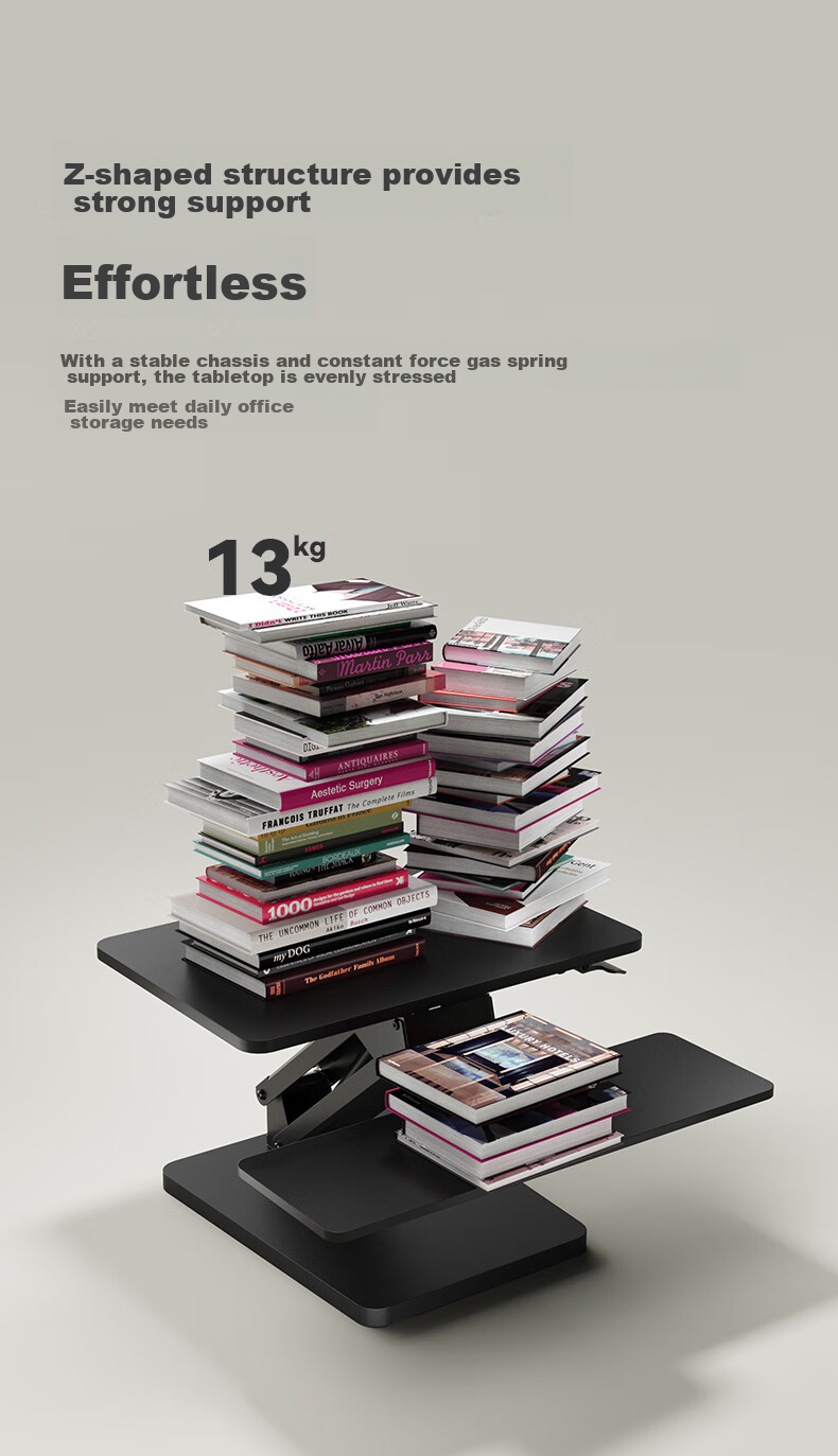 Brateck North Arc Height Adjustable Desk, Standing Office Work Standing Desk, Standing Computer Height Adjustable Stand D340 8