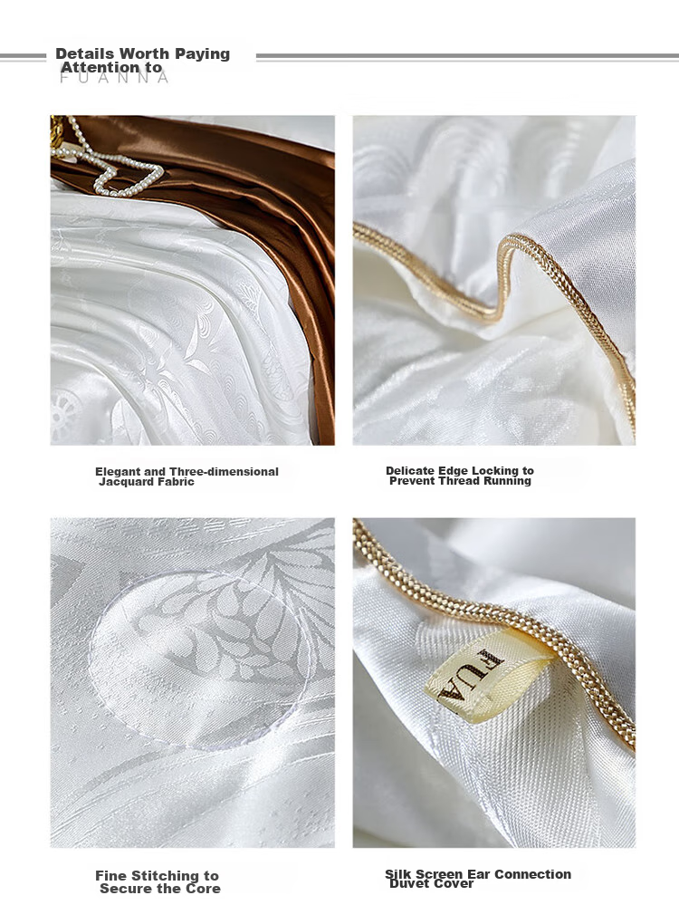 FUANNA Silk Comforter, 100% Double Mulberry Silk Duvet, Winter Thickened Quilt, Double Bed Comforter, 7.4 Jin (3.65 Kg), 203*229cm 14