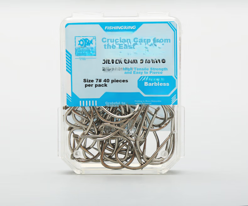 Diaoyuwang Jinhai Xi Fish Hook, Large Hook, Loose Flat Thin Strip, Reinforced Barbed Hook for Silver Carp And Bighead Carp, New Guandong High Carbon Fishing Hook 16