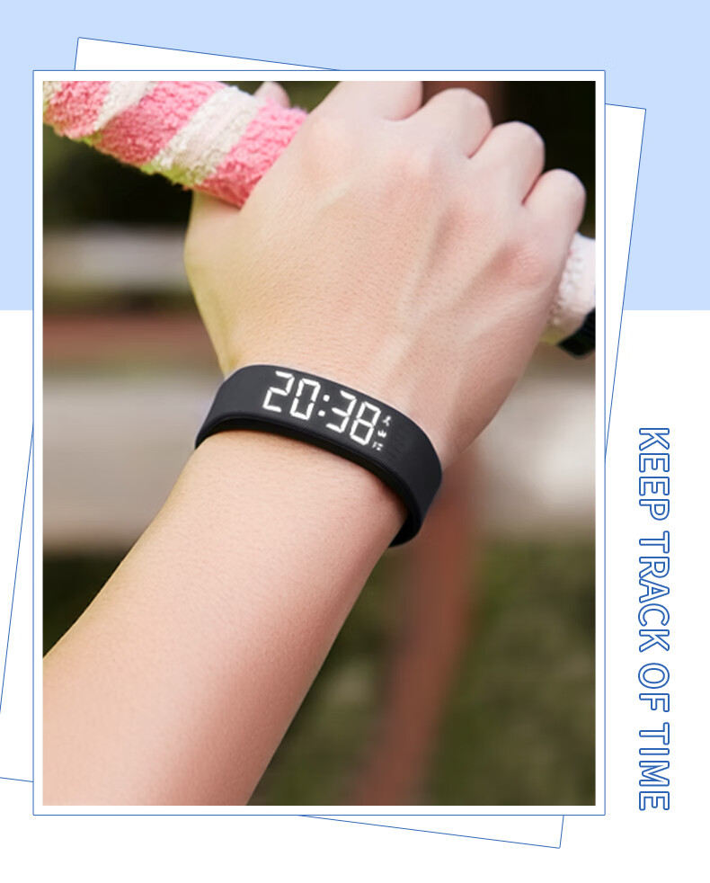 Koshi Alarm Clock Watch Student Outdoor Boys Multifunction Silent Vibration Smart Bracelet Children's Sports Electronic Watch for Men 11