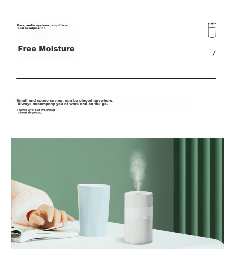 Kelleia Humidifier Mini Portable Creative Humidifier for Home, Car, Desk, Office, Bedroom, Dormitory Pink 12