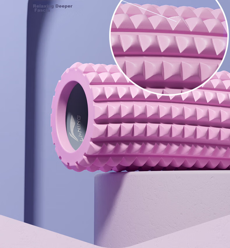 Li-Ning Foam Roller Solid Core Muscle Relaxation Back Roller Massage Wheel Fitness Yoga Column Leg Back 33CM 17