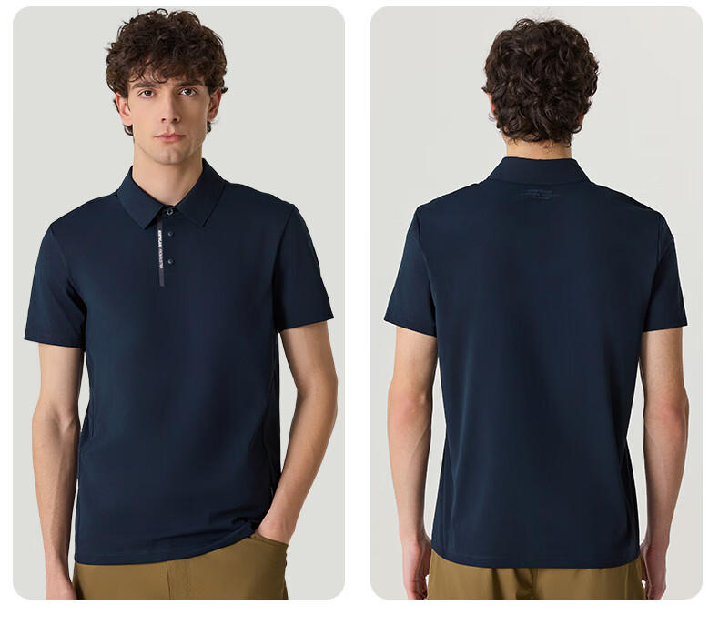 NORTHLAND Men's Moisture-Wicking Quick-Dry Polo Shirt, Outdoor Sun Protection, Elastic Antibacterial Collared Short-Sleeve T-Shirt for Me 12