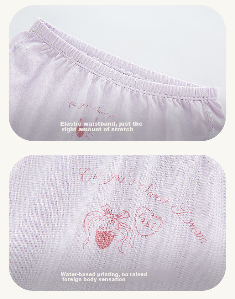 Labi Baby Children's Pure Cotton Underwear Boxer Briefs for Older Kids All-Season Shorts Girls' Underwear 3-Pack Special Color 120 9