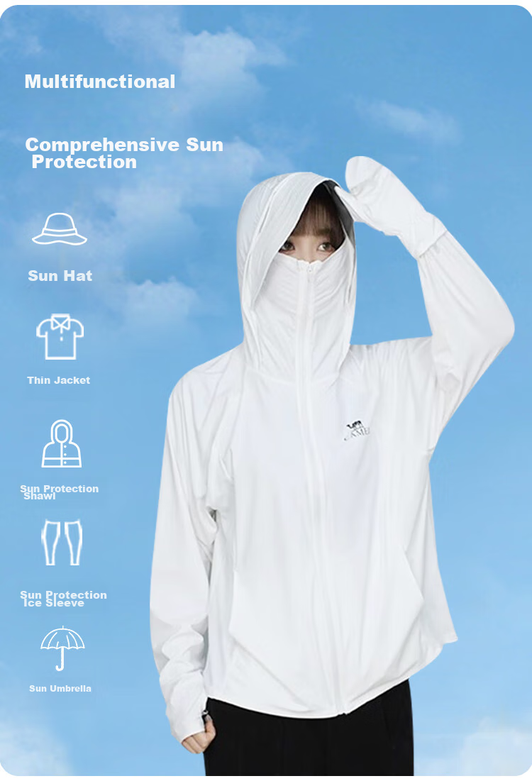 CAMEL Outdoor Sun Protection Clothing, Ice-Cool Sports UV-Resistant Casual Sun Protection Garment for Women, W24BA6K002 6
