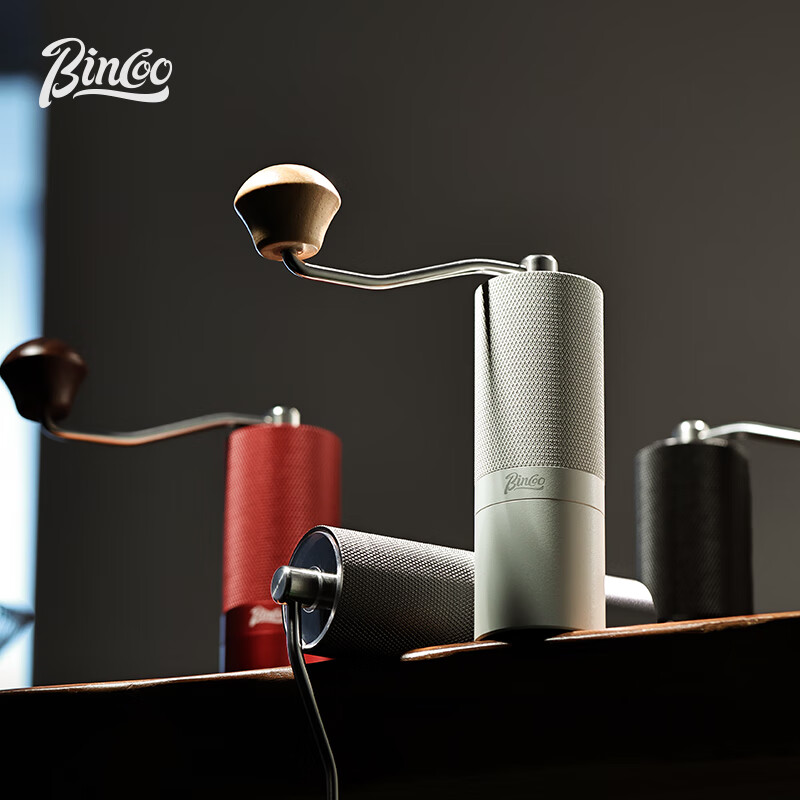 Bincoo Hand-Cranked Coffee Grinder with CNC Steel Core Hexagon, All-In Manual Italian Coffee Machine, Coffee Bean Grinder