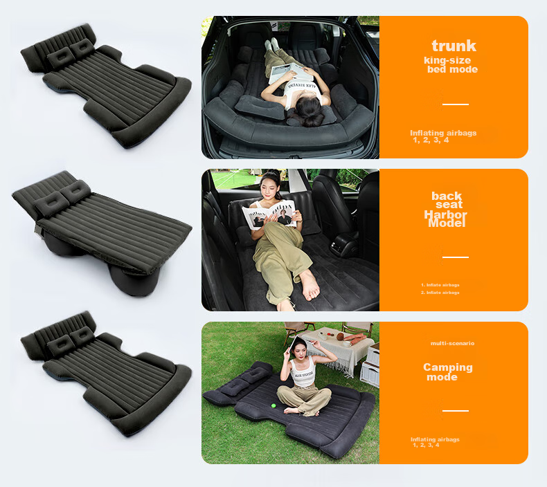 Yantu Car Air Bed, SUV Air Mattress, Car Model Y Trunk Travel Sleeping Pad, Self-Driving Tour Equipment F31 11
