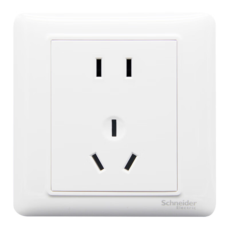 Розетка с выключателем Schneider Electric Ruiyi 10А, 5 отверстий, белая, 86x86 мм