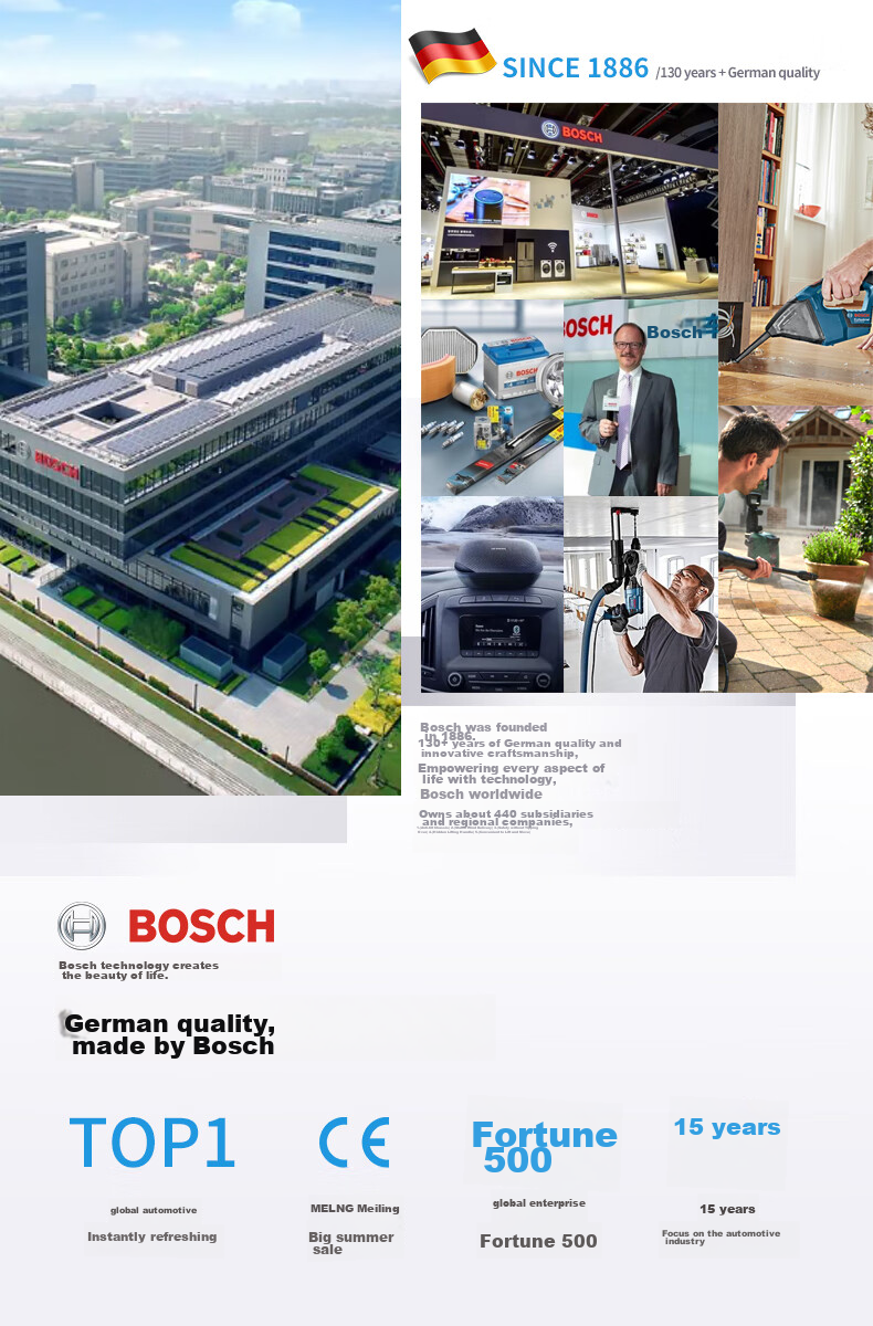 BOSCH UA125 High-Pressure Car Washer, 220V Household And Garden Cleaning Tool, Portable High-Power Water Gun Cleaning Machine 1