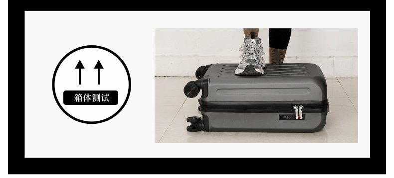 Jiwa Luggage Men's Large Capacity 20-Inch Carry-On Small Lightweight Trolley Case Women's Password Travel Suitcase 9
