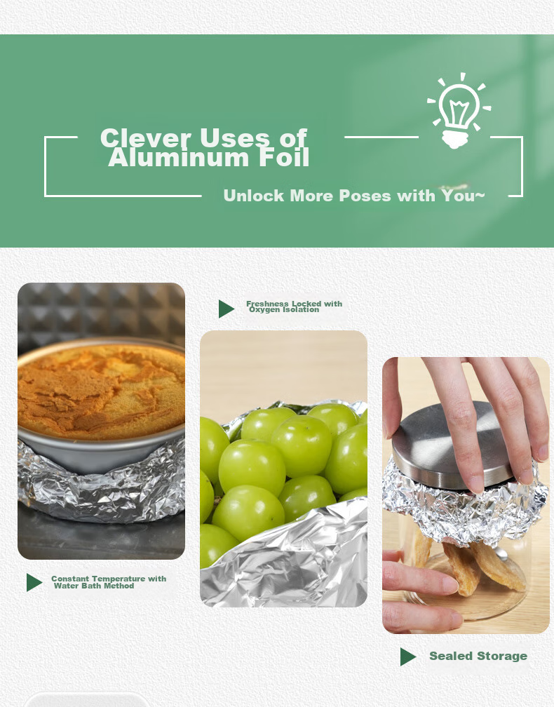 MIAOJIE Aluminum Foil, Large Bowl 20 Meters, Tin Foil, Suitable for Barbecue Oven And Air Fryer 9