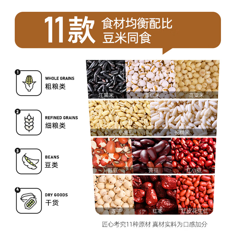 燕之坊 八宝粥米 2斤 早餐腊八粥 五谷杂粮红皮花生仁莲子红枣