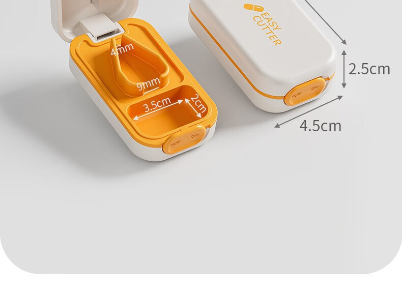 Lehuolvxing Pill Cutter, Tablet Splitter, Medicine Dispenser, Portable Pill Box Divider, One-To And Two-To Pill Splitter 27
